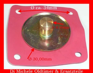 Solex / Pierburg PII-6 Vergaser Beschleunigermembrane, Membran, B.8929 - Bild 1 von 1