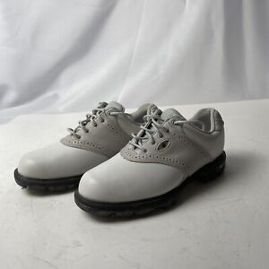 New Balance WG1275W Womens Sz 6 B Spiked Golf Shoes Sneakers Grey White
