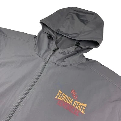 Florida State Seminoles FSU Football x Champion Men's 1/4 Zip Jacket Gray • 2XL - Image 1 of 4