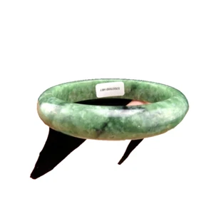 Brazalete Brazalete 62mm Certificado Grado "A" Natural Verde Jadeíta Jade Gemas V161 - Imagen 1 de 8