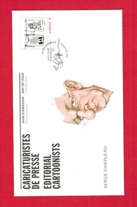 2021 OCTOBER 8 FDC CANADA STAMPS - EDITORIAL CARTOONISTS - SERGE CHAPLEAU ST - Picture 1 of 1