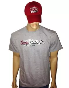 T-SHIRT UOMO GRANDE COORS LIGHT CAPPELLO BASEBALL BIRRA ricamato REGOLABILE SPEDIZIONE GRATUITA - Foto 1 di 1
