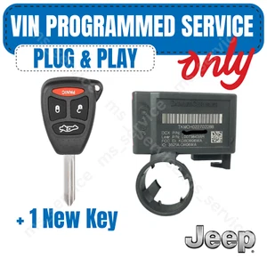 2005-2007 Jeep Grand Cherokee Immobilizer 05026185AF VIN Programmed Plug & Play - Picture 1 of 2