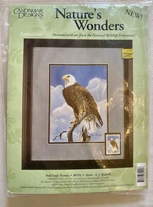 Candamar Designs Embroidery Kit Bald Eagle 80294 Nature's Wonders Wildlife 1995 - Picture 1 of 5