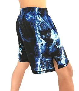 Dragonball Z Vegeta Fight Shorts MMA Kick boxing wrestling- Adu & Youths sizes - Picture 1 of 5