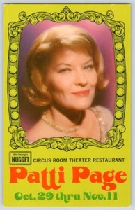 Tarjeta postal de casino nevada pepita john ascuagas circus room patti page años 70 - Imagen 1 de 2