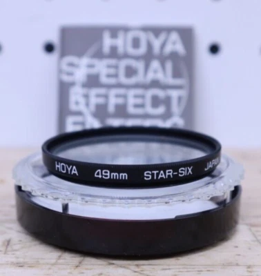 Nice Clean Used Vintage Hoya 49mm Star Six - 6 Point Star Effect Camera Filter - Image 1 of 4