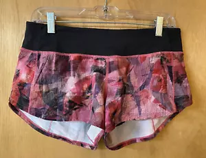 Pantalones Cortos Lululemon Run Speed Para Mujer Estampado Correr 4 Vías Elastizados - Talla 6 - Imagen 1 de 3