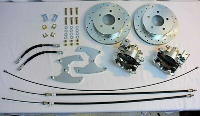 63 70 Chevrolet c10 conversión freno disco trasero 5 tacos 5 en 5 pernos círculo nuevo Foto 1 de 4