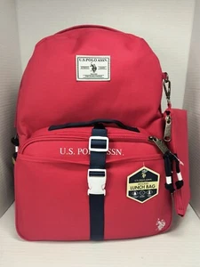 U.S. Polo Assn. Zaino Borsa Pranzo Tech Pouch Tasca Idratazione Scuola College - Foto 1 di 7