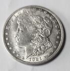 1921 p morgan silver dollar, very nice coin in AU condition Great Details