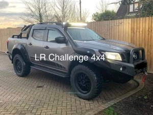 Front Light covers guards black to fit Nissan Navara NP300 2016 - 2025 D23 - Picture 1 of 6