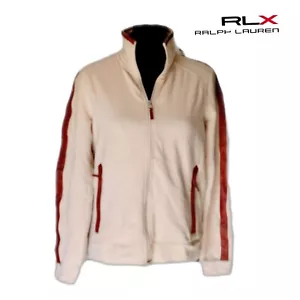 Neu mit Etikett RLX Ralph Lauren hellbraune Damen-/Herren-Lederborte mit Reißverschluss und Taschen mit durchgehendem Reißverschluss - Bild 1 von 7