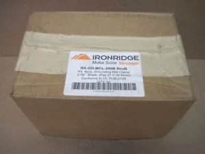 Ironridge RS-GD-MCL-200B schwarze Boden-Mittelklemmen für 1,22-1,37" Modul BOX MIT 50 - Bild 1 von 8