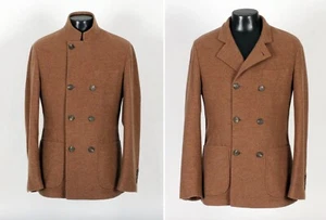 Brunello Cucinelli 100% Cashmere DB Coat Jacket - Tan - M - $5295 Retail - Picture 1 of 14