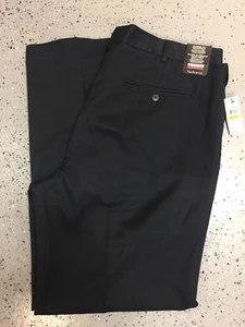 VAN HEUSEN Mens NEW Navy Pants 40/32 Flat Front NWT Slacks Wrinkle Free (S358) - Picture 1 of 8