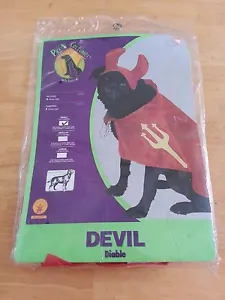 NUEVO EN PAQUETE NUEVO Disfraz de Halloween para Mascota de Rubí Diablo S Perros Pequeños Gatos 10-12 Pulgadas - Imagen 1 de 5