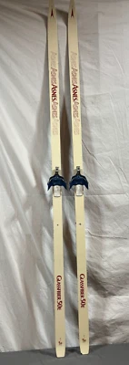 Asnes Glassfiber 50E 200cm Waxed Cross Country Skis Rottefella 3-Pin Bindings - Image 1 of 4