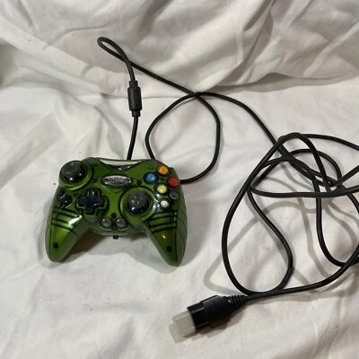 Intec Original Microsoft Xbox Controller Wired Green Untested PREOWNED - Image 1 of 4