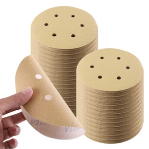 200 PIEZAS 220 arena 6 pulgadas gancho bucle disco de lijado papel lijado lijadora papel a granel - Imagen 1 de 5