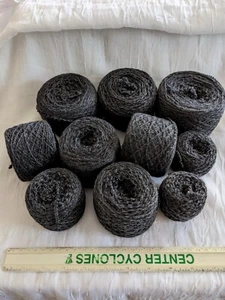 100% Cashmere Yarn Recycled Lace 4-ply Medium Dark Gray Grey 14 5/8 oz - Picture 1 of 2