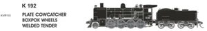 SDS Models HO K Class 192 Plate Cowcatcher Boxpok DCC SOUND Loco KVR110 KVR510 - Picture 1 of 1