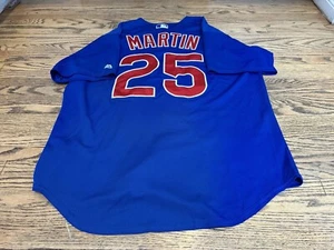 Riley Martin #25 Chicago Cubs Game Used Blue Majestic Spring Training Jersey - Picture 1 of 7