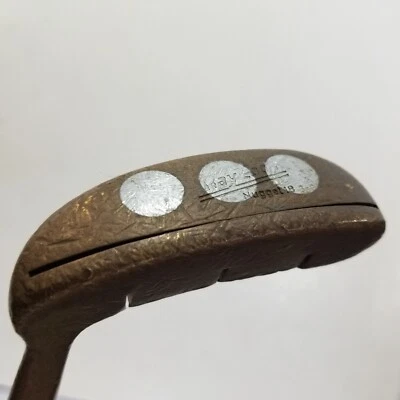 Ray Cook Nugget 18 Brass Mallet Putter/RH/Vintage 35.5" - Image 1 of 4