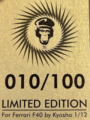 1:12 Ferrari F40 Kyosho Kit Competizione Tremonia Limited To 100 New - Immagine 1 di 4