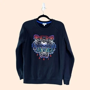 Felpa Kenzo nera con logo tigre - Foto 1 di 7