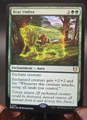 Bear Umbra Commander: Wilds of Eldraine MTG Regular Near Mint  - Image 1 of 3