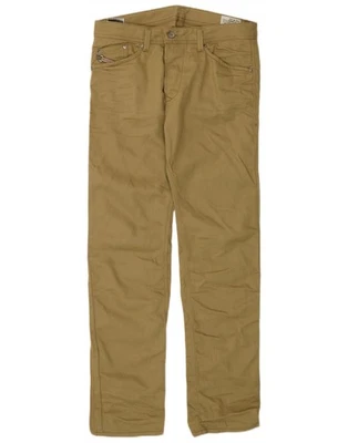 DIESEL Mens Darron Slim Tapered Casual Trousers W33 L32 Khaki Cotton CE10 - Image 1 of 3