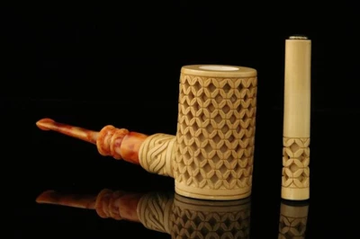 srv - Bloque de póker celosía tubo de espuma de mar con manipulador y estuche personalizado M3447 Foto 1 de 4