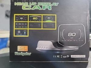 New Car Head Up Display Navigation HUD GPS OBD2 HUD C3 NIB - Picture 1 of 4