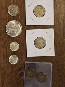 Coin Lot - 90% Silver 10c, Liberty Nickels, 1968 Kennedy, Indian 1c, Buffalo 5c - Picture 1 of 17