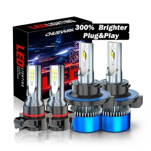 Para Ford Escape 2008-2011 2012 4x faros LED haz alto bajo + bombillas antiniebla - Imagen 1 de 24