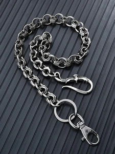 Cadena billetera vintage punk para hombre, cadena de cintura, cadena de cinturón, llavero retro, joyería - Imagen 1 de 16