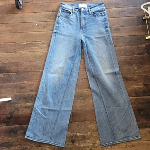 Jeans MOTHER SUPERIOR The Enchanter senza tacco e selvaggio gamba larga 29 lavaggio leggero chic - Foto 1 di 8