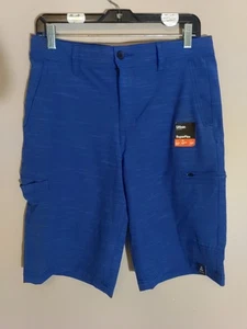urban pipeline Young Men Royal Lake Blue Stripe Superflex Utility Shorts Size 20 - Picture 1 of 7
