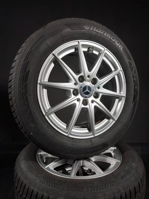 4 Winterräder 205 60 R16 Mercedes A B CLA Klasse W177 W247 W118 16" Alufelgen - Bild 1 von 3