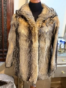 Handmade German Raccoon Fur jacket – Natural Brown – Fine Fur „Edel Pelz - Picture 1 of 11