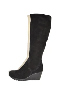 ¡Nuevo! Bota de cuña La Canadienne talla 6 M para mujer negra mejor hasta la rodilla DD517 - Imagen 1 de 6