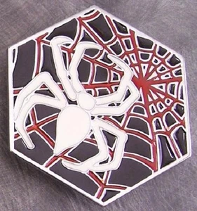 Pewter Belt Buckle animal Spider and Web NEW - Picture 1 of 1