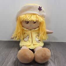 Rare Armenia Armenian Yellow Dress Little Girls Girl Doll Kids Plush Toy