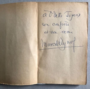 Marcel Pagnol — Critique des critiques — envoi autographe à Odette Joyeux — 1949 - Picture 1 of 7