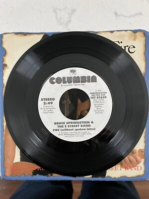 Bruce Springsteen PROMO “Fire” Vinyl 45 Columbia Records Exc Condition  - Image 1 of 4