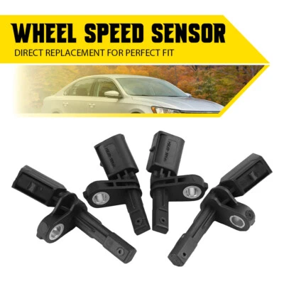4 ABS Wheel Speed Sensor Rear Front R & L Fit Volkswagen Jetta Passat CC 05-18 - Image 1 of 4