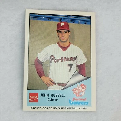 1984 Portland Beavers Cramer Minor League #208 John Russell - Image 1 of 2