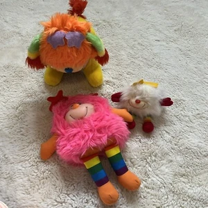 Vintage Rainbow Brite Puppy Brite Dog Sprites Plush 1983 Yellow Retro Hallmark - Picture 1 of 6