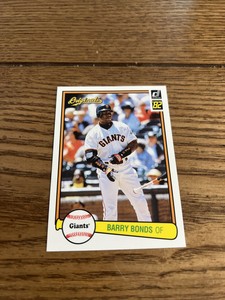 2002 Donruss originals 1982 style #40 Barry Bonds